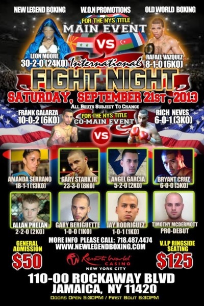 International Fight Night At The Resorts World Casino in Queens, New York
