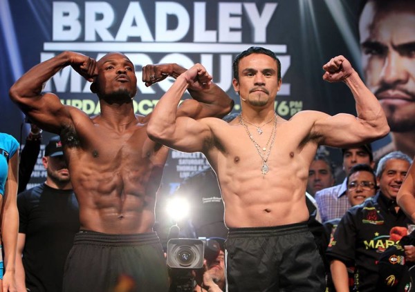 Weigh In: Bradley 146 and Marquez 144.5