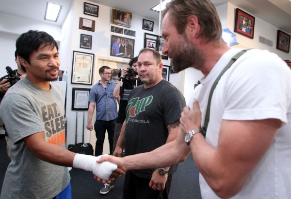 Manny Pacquiao Media Workout Photos & Videos