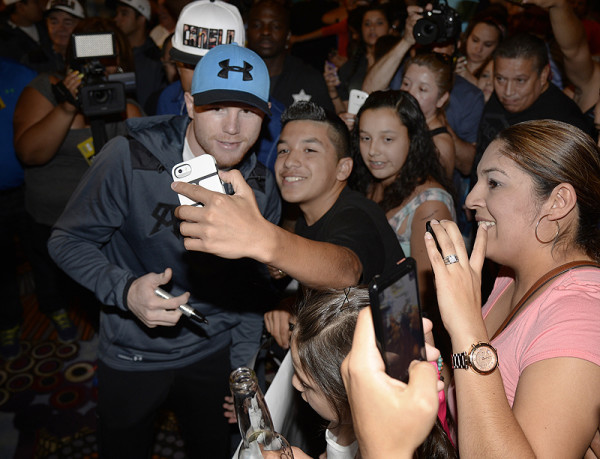 Video | Canelo Mobbed By Fans at MGM