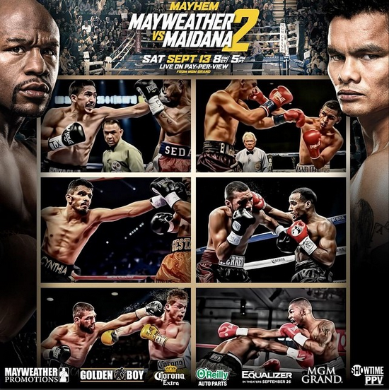 Floyd Mayweather Tweets Mayhem Undercard, Fans Yawn