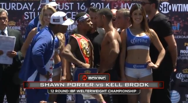 Porter vs. Brook Weigh-In Results
