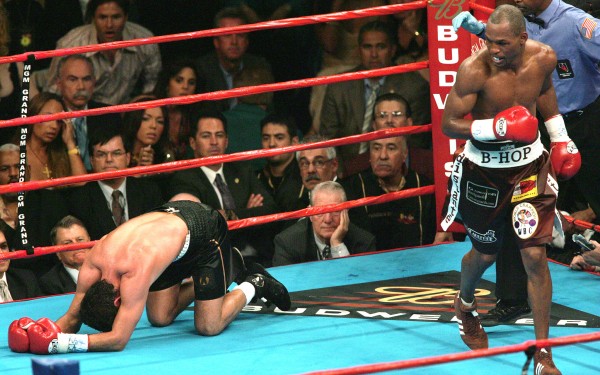 Bernard Hopkins Oscar De La Hoya - Doug Benc Getty Images