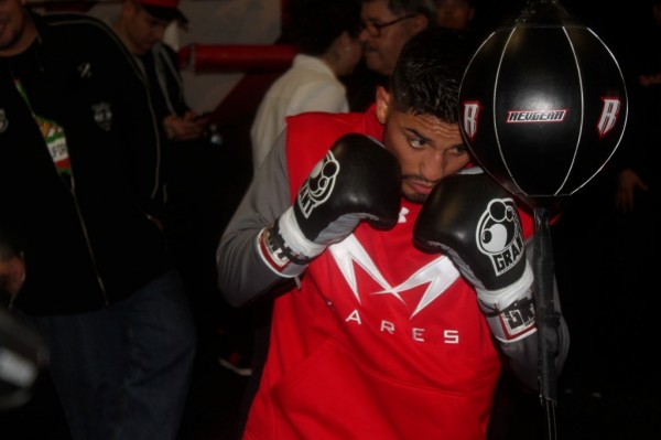 Abner Mares and Victory Ortiz Media Workout Quotes and Photos