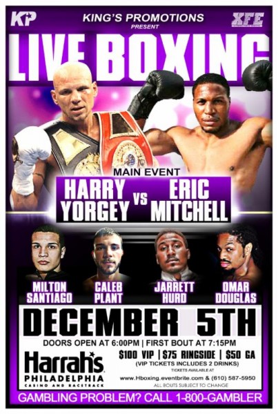 Jarrett Hurd Steps in to Face Eric Mitchell Friday at Harrahs Philadelphia