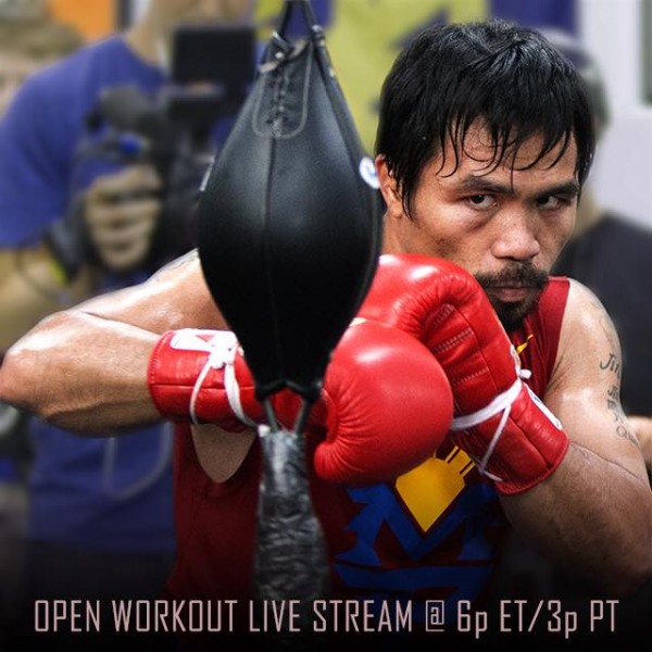 Video | Manny Pacquiao Media Workout Live