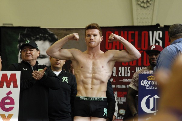 Canelo vs. Kirkland Weigh In Photos & Video