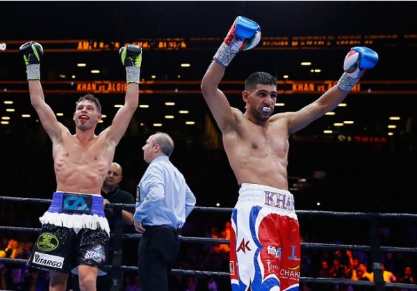 Amir Khan Edges Game Chris Algieri in Brooklyn