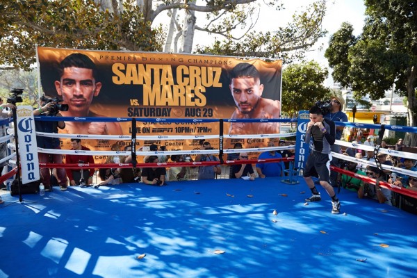 PBC on ESPN: Santa Cruz vs. Mares Media Workout Quotes & Photos