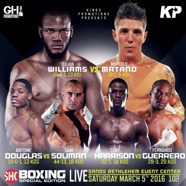 RBRBoxing Results: Julian Williams vs. Marcello Matano – Showtime Boxing