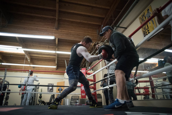 Canelo Alvarez and Amir Khan Open Training Camp