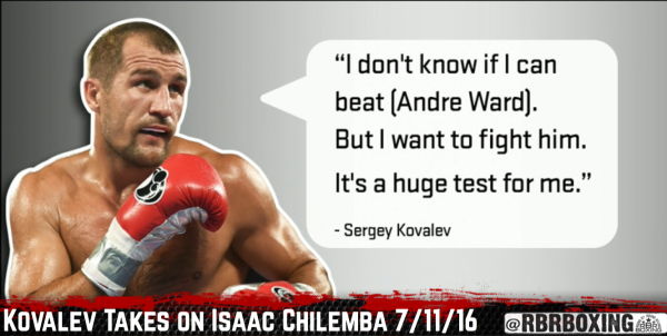 Sergey Kovalev on GGG: “Anyone Who Comes to Light Heavyweight, I’ll Face Him”
