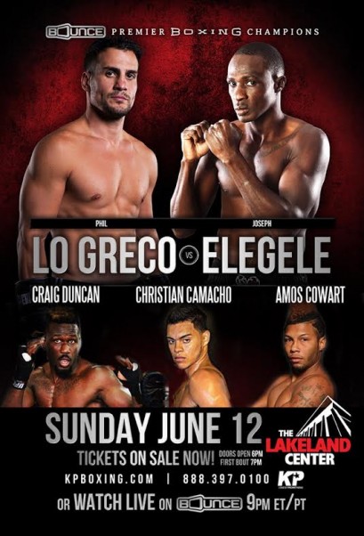 Phil Lo Greco vs. Joseph Elegele Headline PBC on Bounce on 6/12