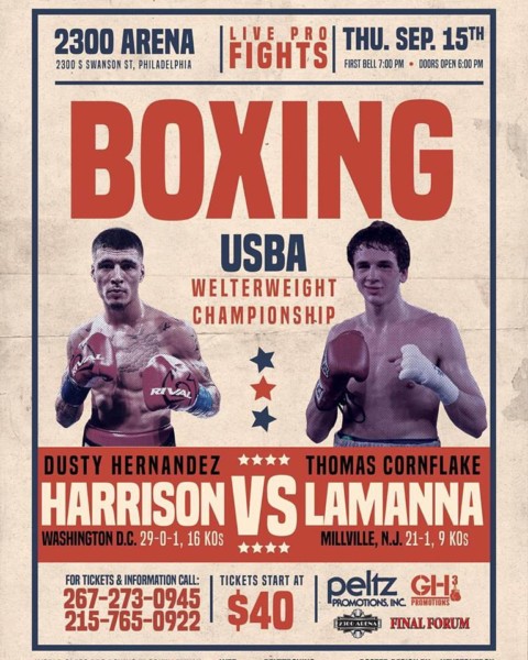Dusty Hernandez Harrison vs. Thomas Lamanna Poster