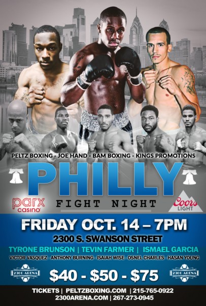 Tevin Farmer Added to October 14 Card in Philly