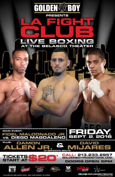 Fidel Maldonado Makes LA Fight Club Debut Against Diego Magdaleno October 7