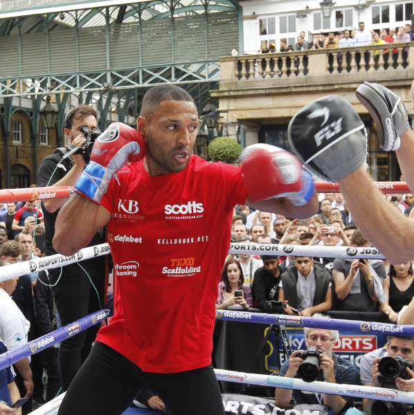 Gennady Golovkin and Kell Brook Media Workout Photos & Video