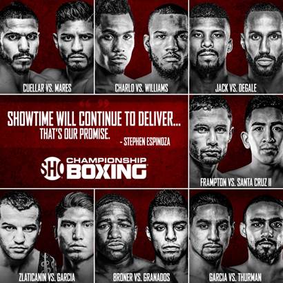 Showtime Sports Announces 7 Marquee Boxing Matches
