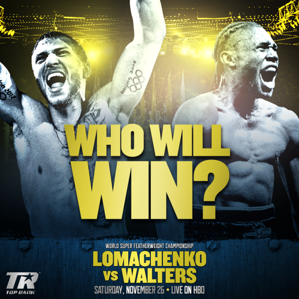 Lomachenko vs. Walters Headline Triple Fight Card on BoxNation