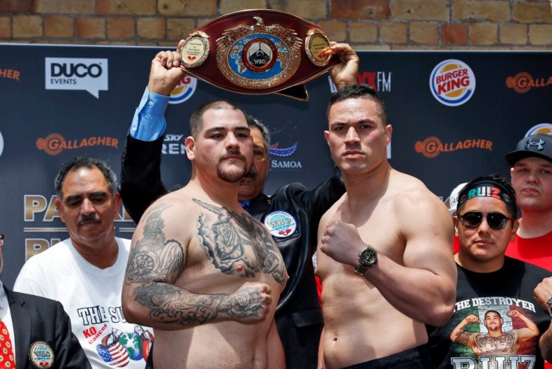 Joseph Parker vs. Andy Ruiz Weigh-In Results [Video]
