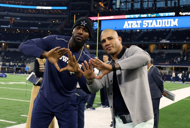 Miguel Cotto Attends Cowboys vs. Lions Game