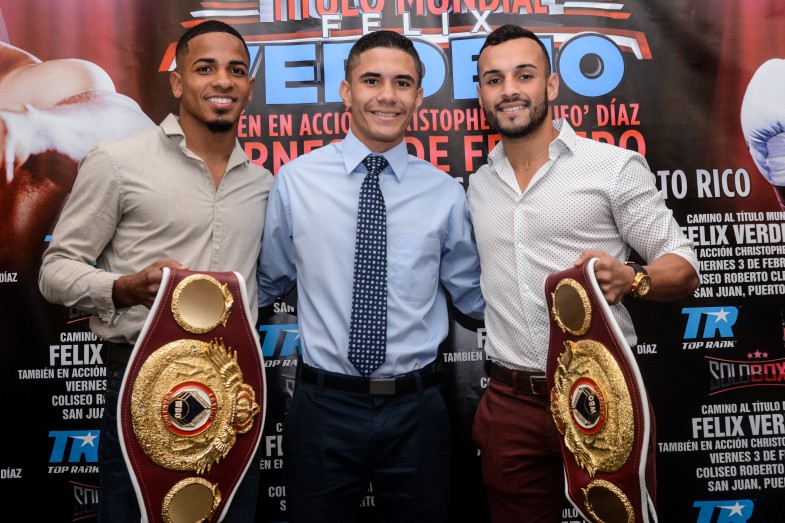 Félix Verdejo and ‘Pitufo’ Díaz  Co-Headline February 3 Solo Boxeo Card