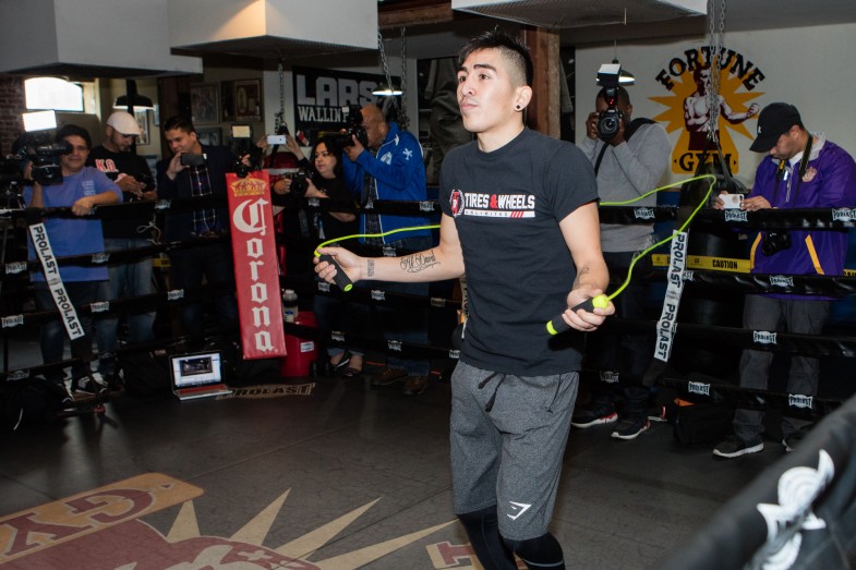 Leo Santa Cruz, Dejan Zlaticanin & Mikey Garcia Los Angeles Media Workout Quotes & Photos