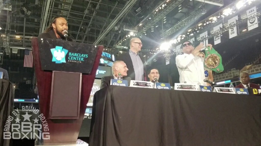 Keith Thurman and Angel Garcia Go Crazy at Press Conference [Video]