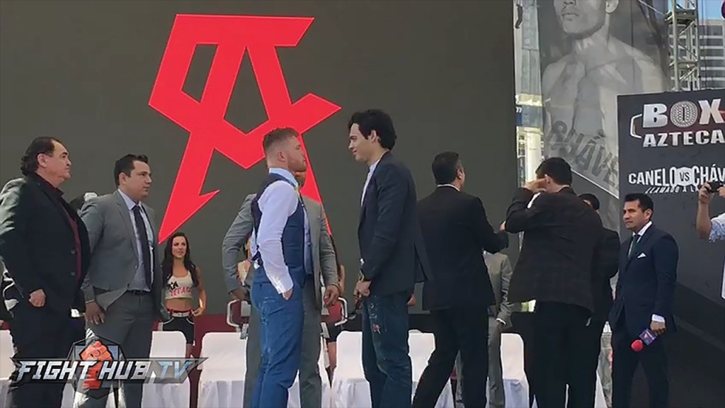Canelo Alvarez vs. Julio Cesar Chavez Jr. Mexico City Face Off