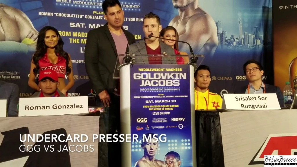 Carlos Cuadras Gives Roman Gonzalez a Barbie Doll
