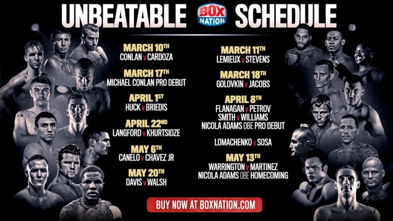 BoxNation Features Jam-Packed Schedule
