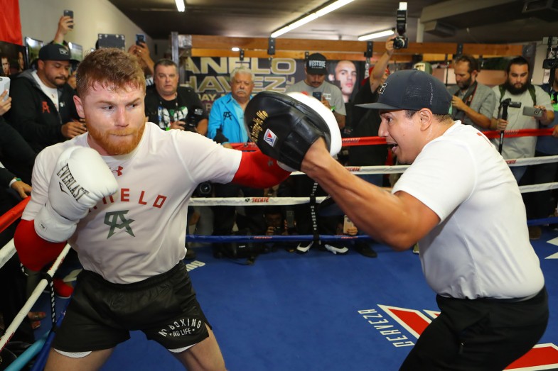 Canelo Alvarez San Diego Media Workout Photos & Quotes