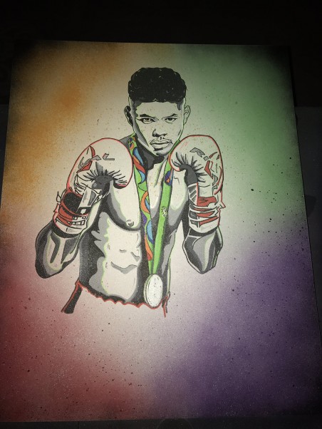 Tony Nasa Debuts Shakur Stevenson Painting