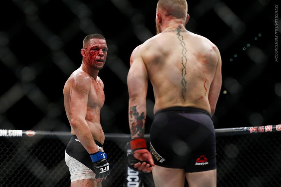 Nate Diaz Reacts to Mayweather vs. McGregor