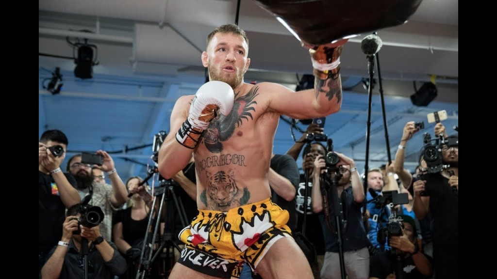 Watch Conor McGregor Live Workout Ahead of Floyd Mayweather Fight