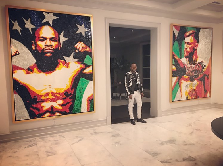 Floyd Mayweather Debuts Massive MayMac Artwork