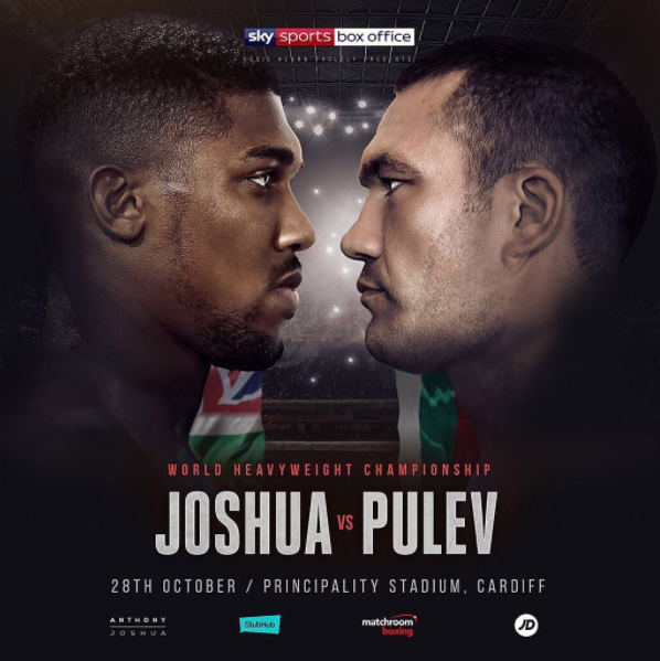 Anthony Joshua vs. Kubrat Pulev Set for October 28