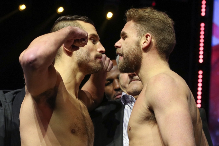 Saunders vs. Lemieux Weigh In