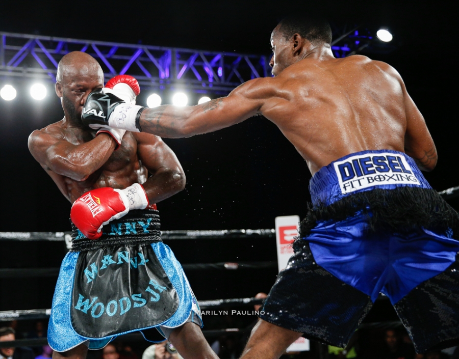 Tyrone Brunson Stops Woods in 8