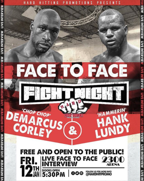 Hank Lundy and DeMarcus Corley Go Face to Face on Friday