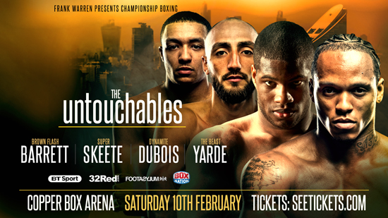 Update on February 10 Fight Card at Copper Box Arena