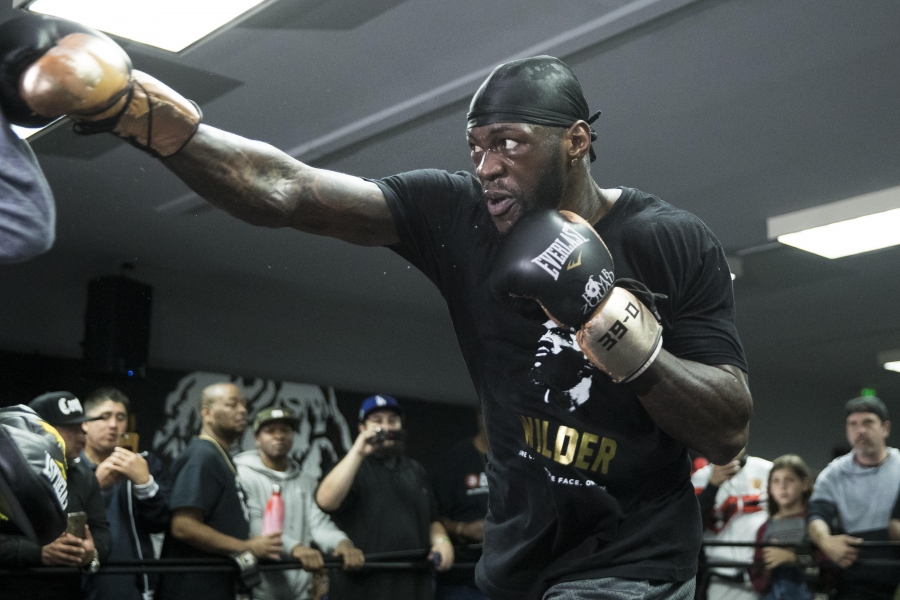 Deontay Wilder Los Angeles Media Workout Quotes & Photos