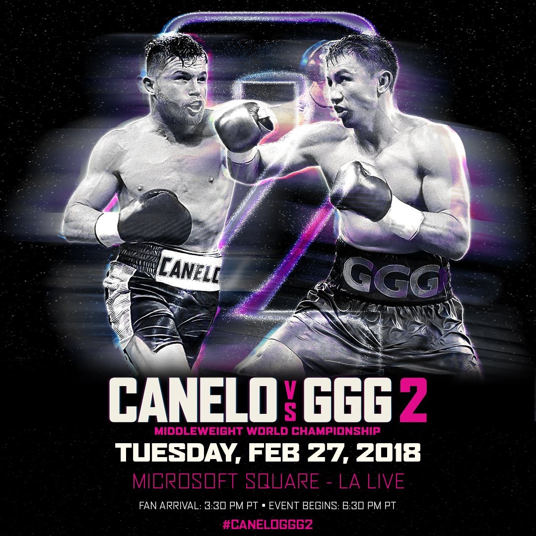 Live Stream! Canelo vs. Golovkin 2 Fan Event from Los Angeles at 9pm ET/6pm PT