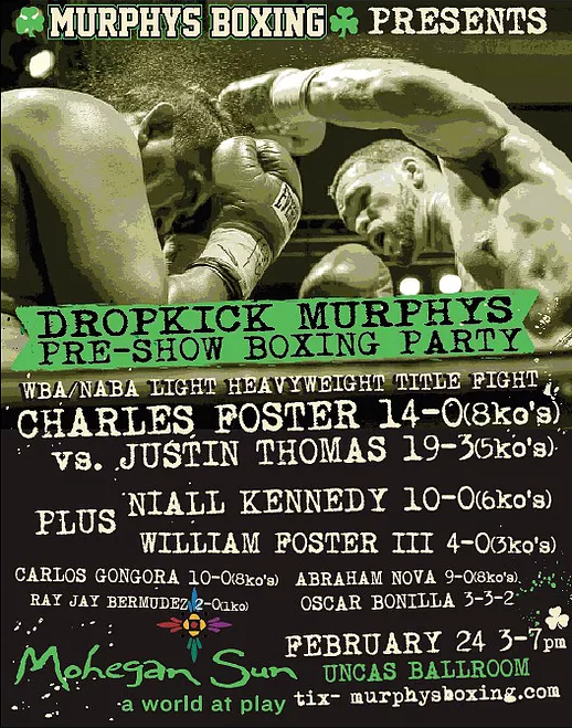 Murphys Boxing Bringing Fight Card Plus Live Music Show to Mohegan Sun Tomorrow