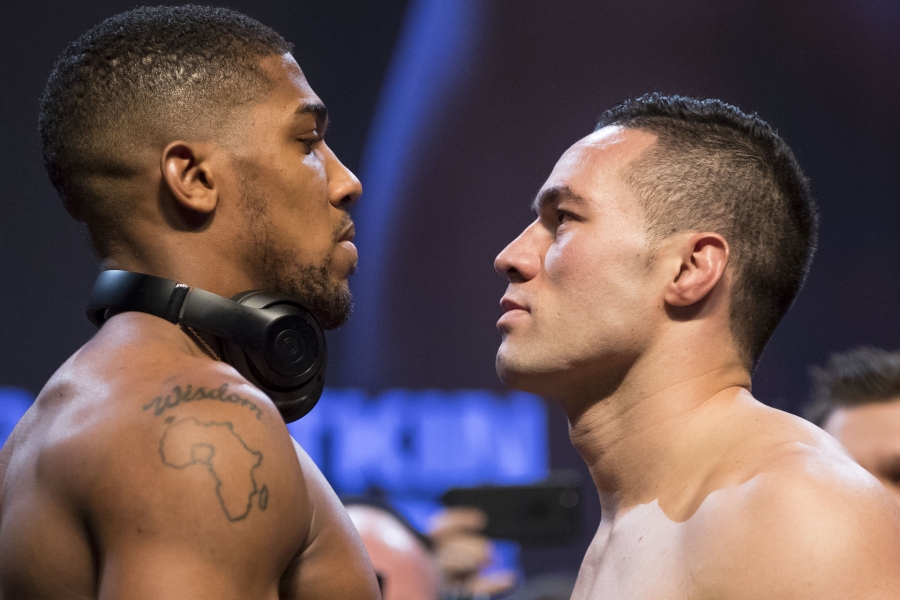 Joshua vs. Parker Weigh-In Results, Photos & Video