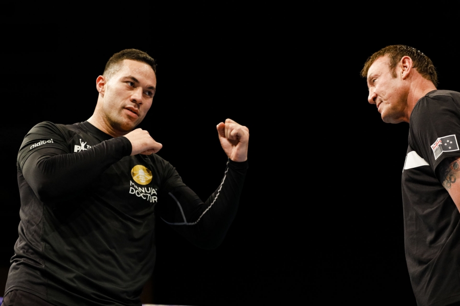 Joshua vs. Parker: Media Workout, Quotes & Photos