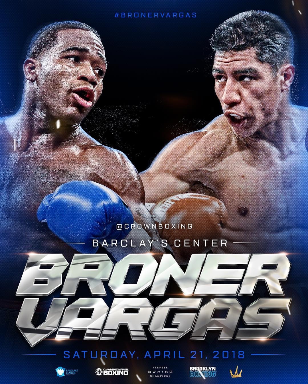 Adrien Broner Takes on Jessie Vargas April 21 on Showtime