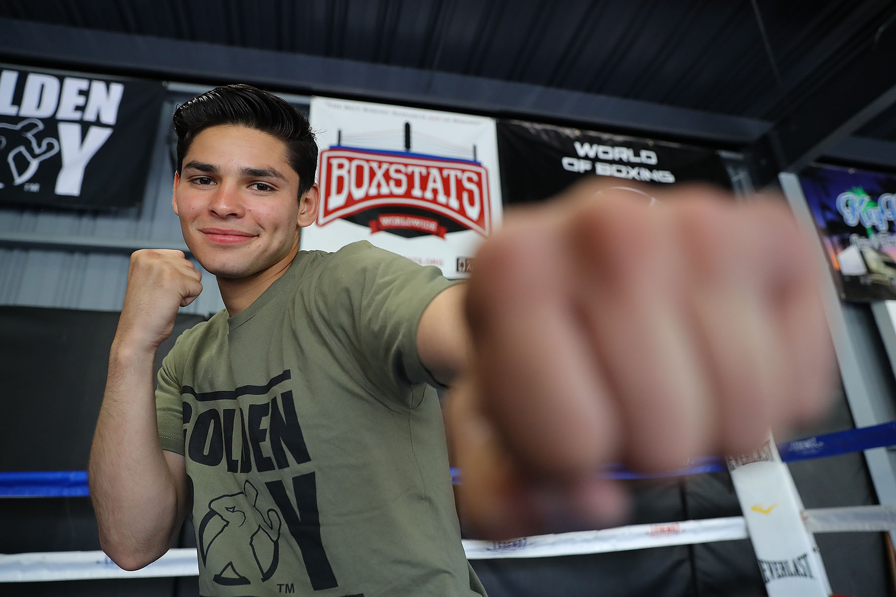 Ryan Garcia and Azat Hovhannisyan LA Media Workout Quotes, Video & Photos