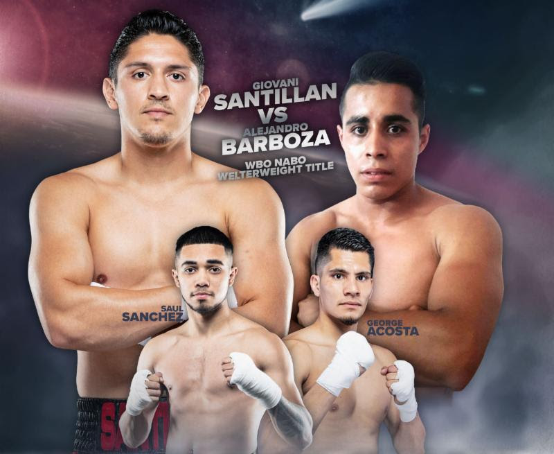 Giovani Santillan Defends NABO Welterweight Title April 27
