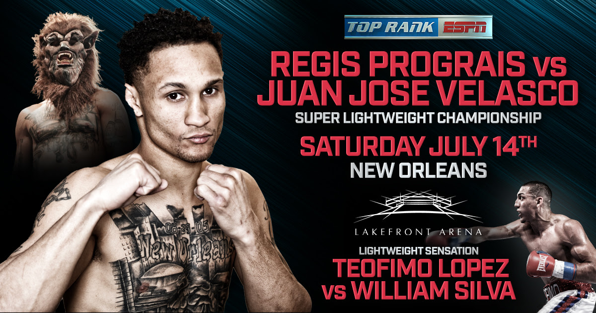 Regis Prograis to Headline New Orleans Homecoming July 14 at Lakefront Arena